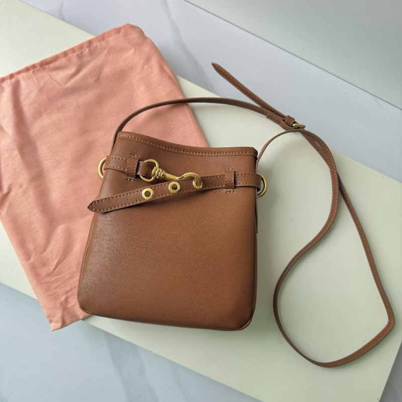 Real Leather Small Bucket Bags Plaid Suede Leather Shoulder Bag 5NR461 5NF460 Luxury Designer Woman Crossbody Phone Bag Purses And Handbags Girl Mini Backpacks 3559