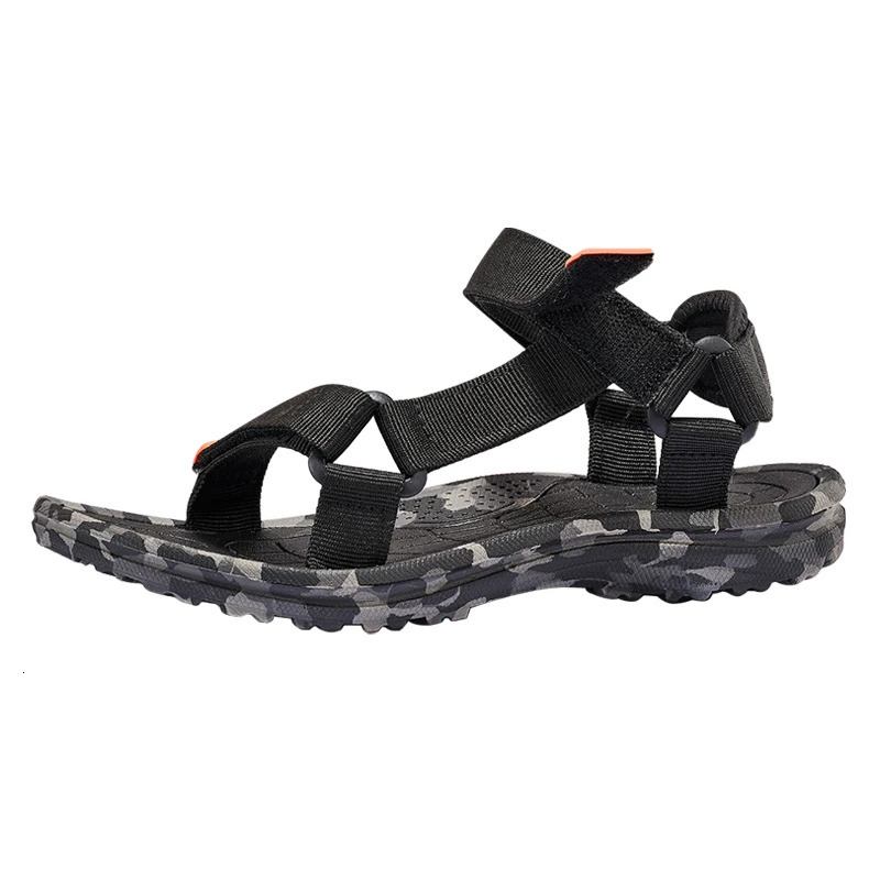 Mens Sandals Arch Support Antis Beach Outdoor Sports Sandals Wadable Durable Hiking Open Toe Flat Sandals for Men 260126