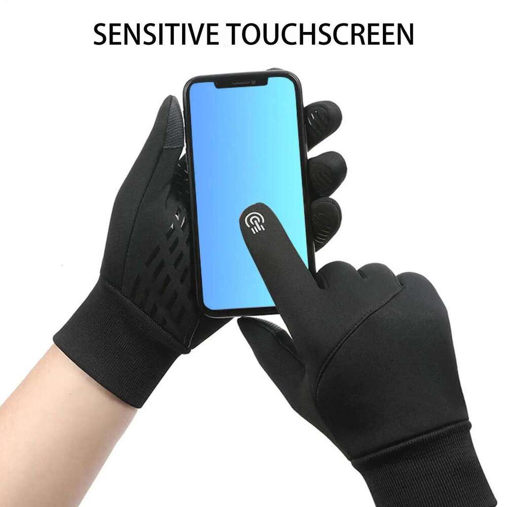 1 pair Men Electric Rechargeable USB Heated Gloves Hand Warmer Thickened Mitts for Snowboarding Camping XJ260202