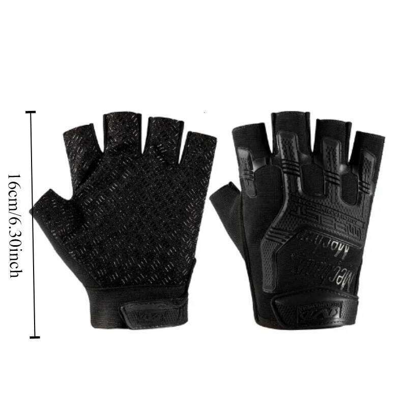 1pc Half finger Cycling Leaky fingertip Mountaineering Outdoor sports Body building Antiskid Bicycle Sports gloves XJ260202