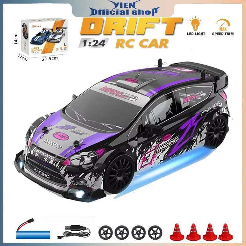 AE86 RC Drift Racing Car 1/24 4WD 30KM/h High Speed with Light 2.4G Radio Controlled Vehicle Model Race Competition Toy for Boys Y260131