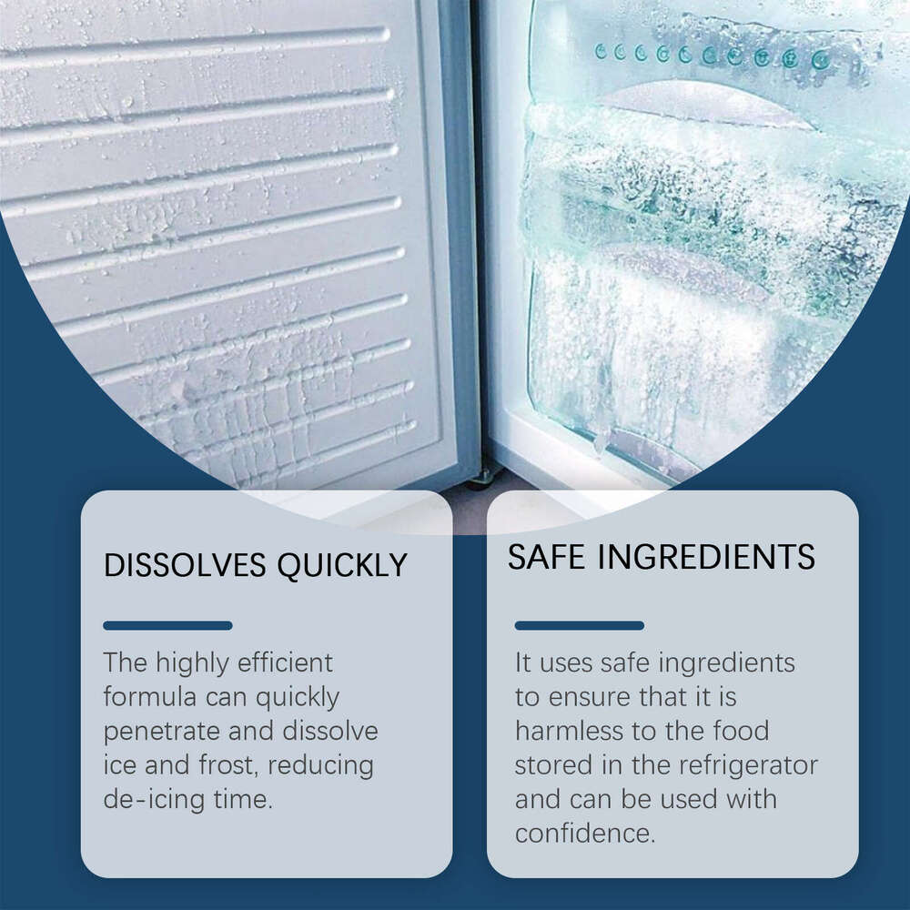 Jakehoe Refrigerator Freezer Anti-Icing Snow Melting Cleaning Ice Removal Cold Storage Defrosting Agent S260202
