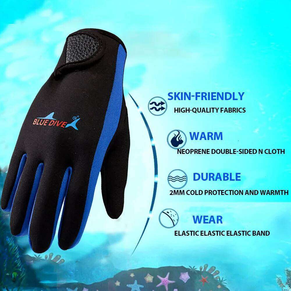 1.5mm Wetsuit Neoprene Fishing Spearfishing Paddling Thermal Anti-Slip Surfing Gloves Diving Equipment XJ260202