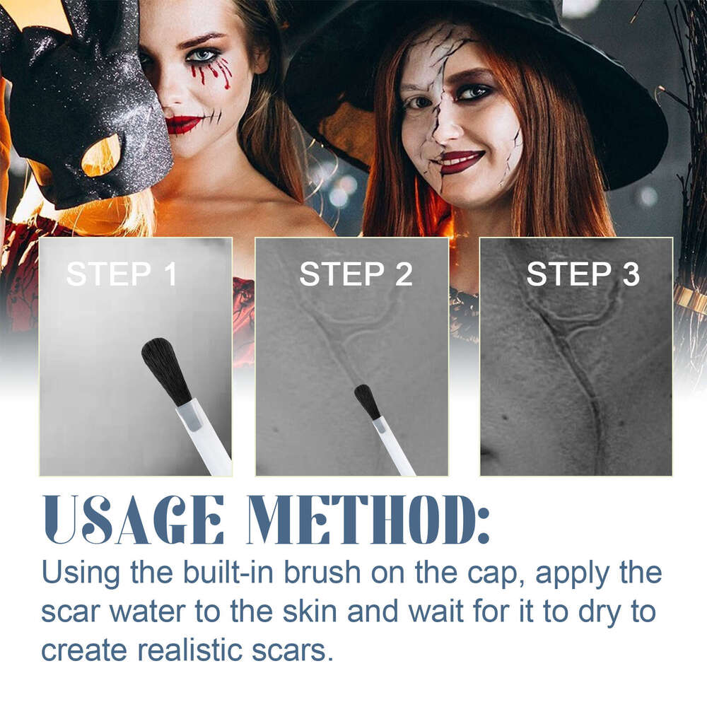 Halloween Festival Party Costume Horror Scar Wound Makeup Liquid S260202
