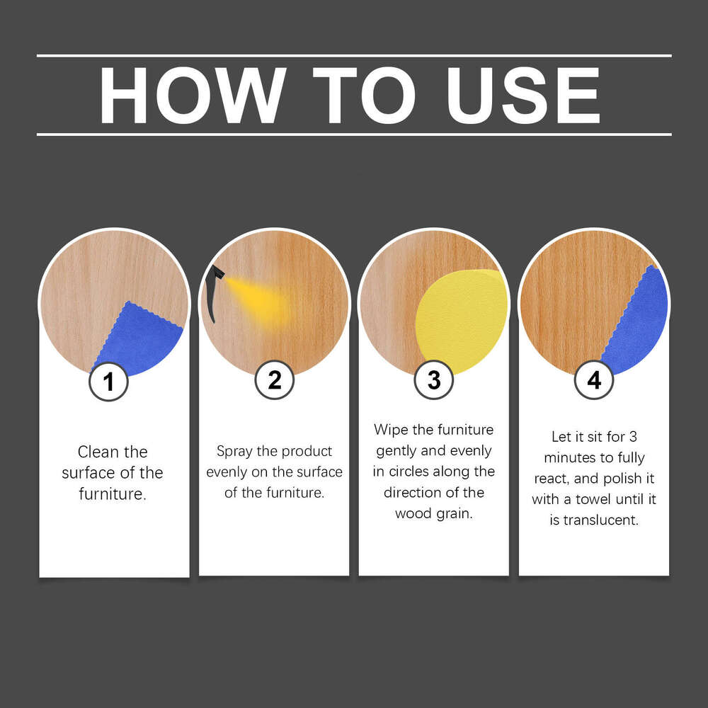 JAYSUING Beeswax Wood Scratch Renovation Polishing Furniture Care Spray S260202