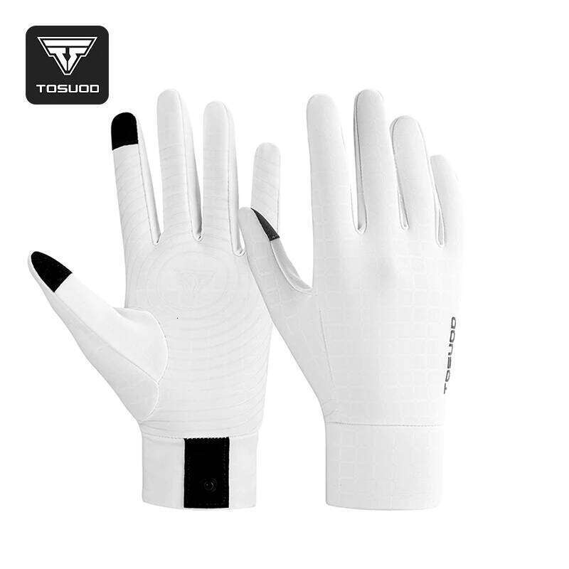 TOSUOD Shock-Absorbing Full Finger Cycling Gloves, Breathable Padded Bike Gloves for Road MTB Bicycle Men Women Spring Fall XJ260202