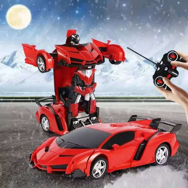2 in 1 Electric RC Transformation Children Boys Toys Outdoor Remote Control Sports Deformation Car Robots Model Toy Y260131