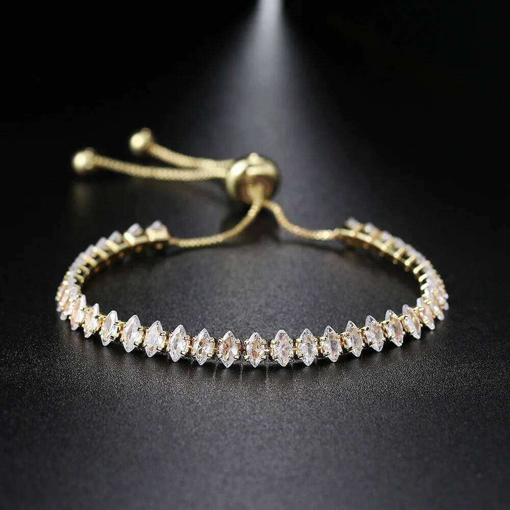 Fashionable Zircon Tennis Bracelets for Women Dazzling Various Shape Crystal Chain on Hand Trend Sexy Party Accessories Jewelry H260202
