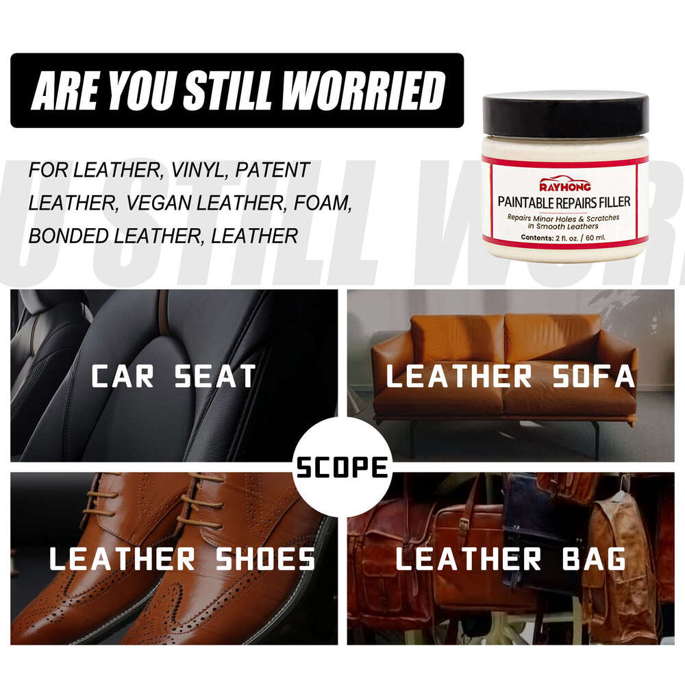 Rayhong Car Seat Scratch Sofa Leather Damage Renovation Repair Cream S260202