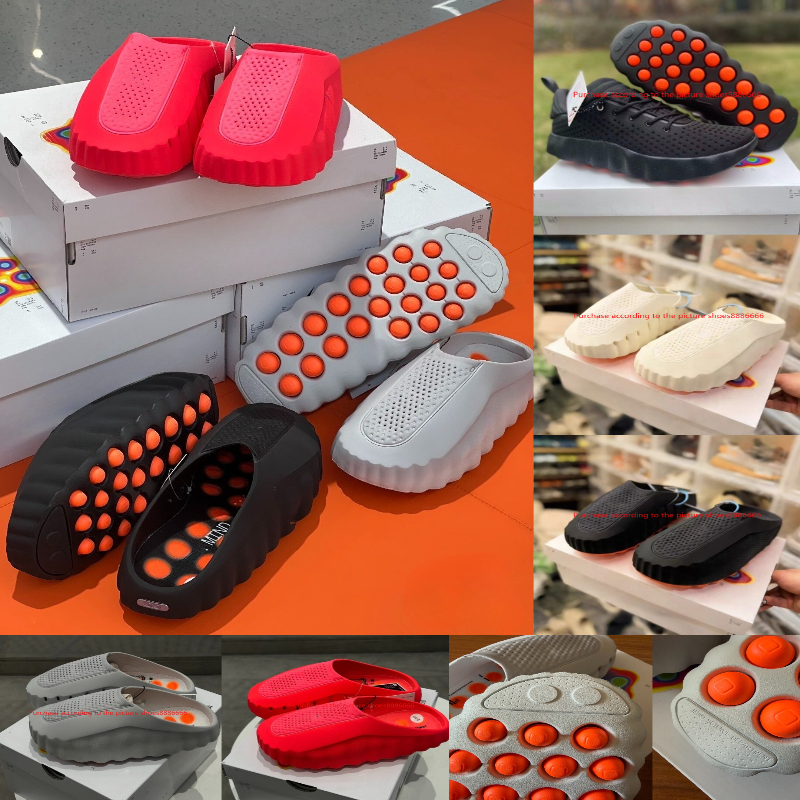 2026 Desginer Slides mind 001 002 Slippers Mens Womens Light Smoke Grey Black Chrome Bone Solar Red Outdoor Summer Beach Fashion Shoes EVA Sandals 36-45