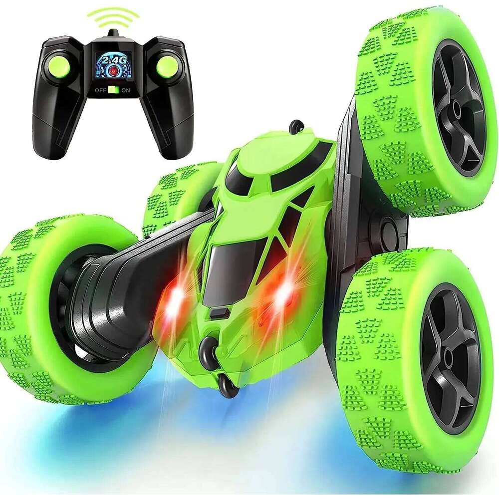 Stunt Children Double Sided Flip 2.4G Remote Control 360 Deree Rotation Off Road Drift RC Car Gifts For Kids Adults Boys Y260131