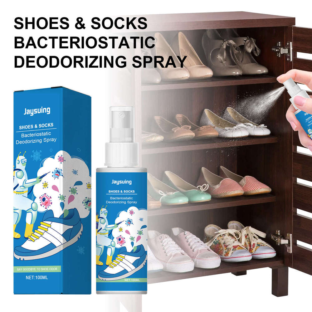 Jaysuing Sock Deodorizing Spray Sneaker Cleaner Odor Dry and Fragrant Shoe Cabinet Freshener S260202