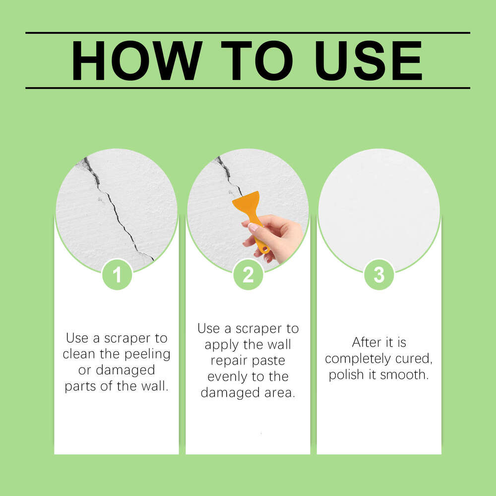 Household Damage Scratch Dent Crack Nail Hole Wall Repair Paste S260202