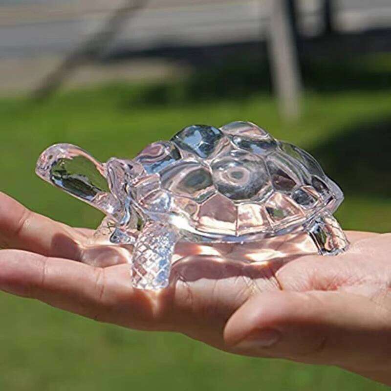 A Crystal Mini Turtle Statue, Lucky Ornament, Suitable for Office Desk Decoration, Home Decoration Y260202