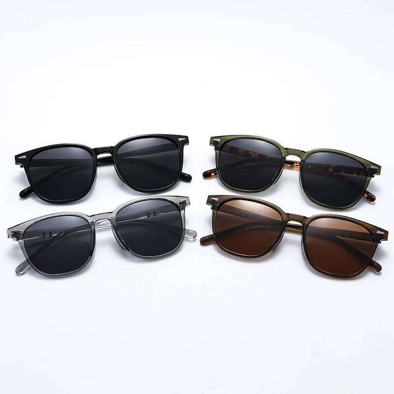 2025 New Ultra Light Square Black Face Enhancing With Trendy Natural Color And Uv Resistant Sunglasses 3069 H260202