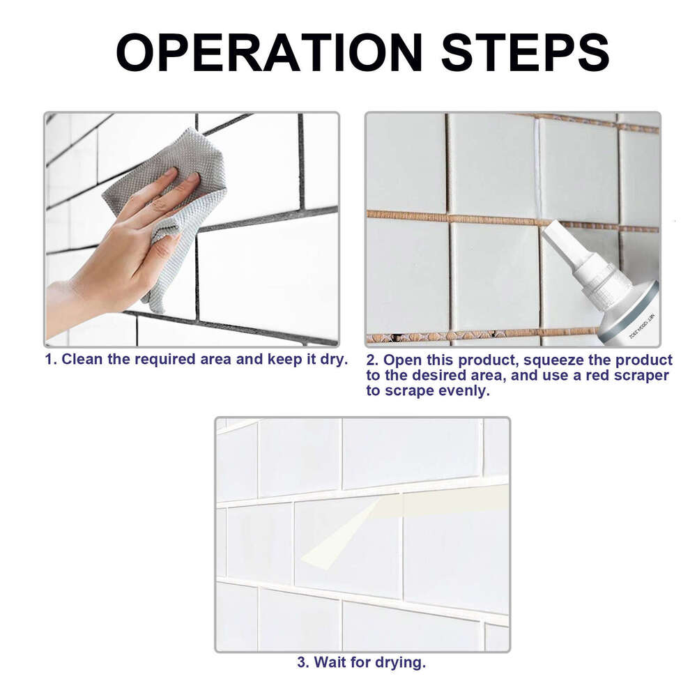 Plastic Steel Putty Sealant Wall Floor Repair Glue Grout Tile S260202