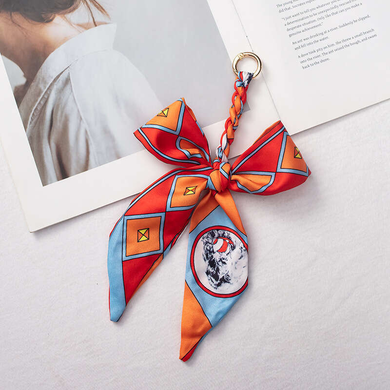 Belted keychain Strap decoration hanging string A key accessory with a retro style charm