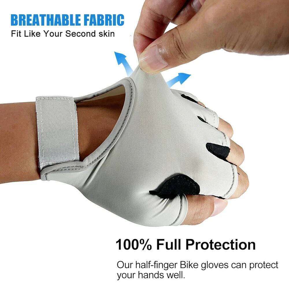 1Pair Workout Anti-Slip Women Men, Breathable Adjustable Strap Gloves for Weightlifting Cycling Gym Accessories XJ260202