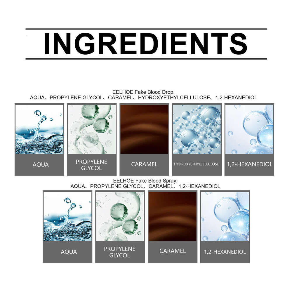 Halloween Fake Blood Effect Festival Realistic Special Effects External Makeup Set S260202