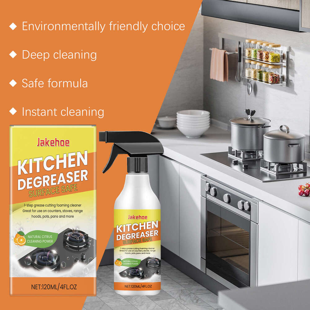JAKEHOE Kitchen Foam Household Heavy Oil Remover for Kitchenware and Appliances Stain Cleaner S260202