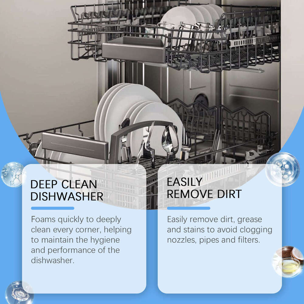 Effervescent Remove Grease and Stains Household Kitchen Dishwasher Cleaning Odor S260202