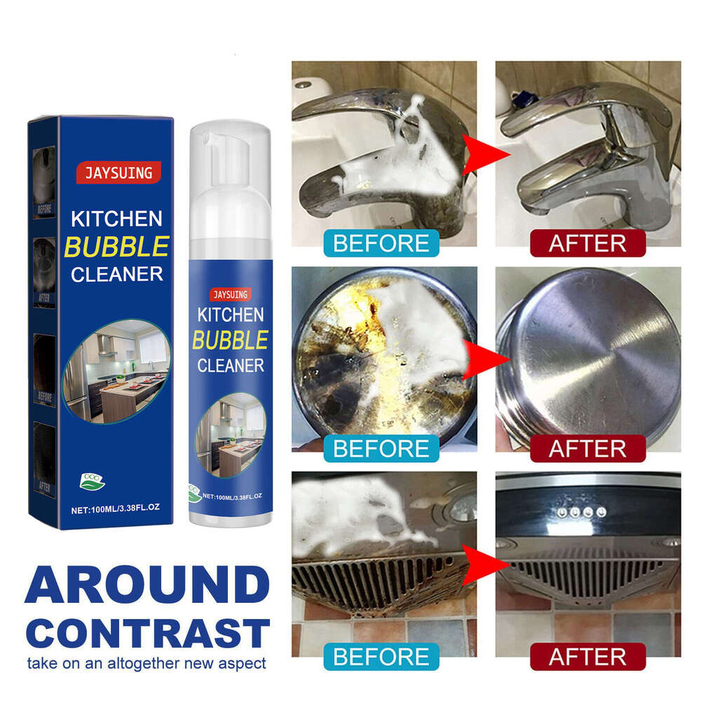 Jaysuing Cleaning Foam Stove Heavy Oil Cleaner Kitchen Utensils Stain Rust Remover S260202