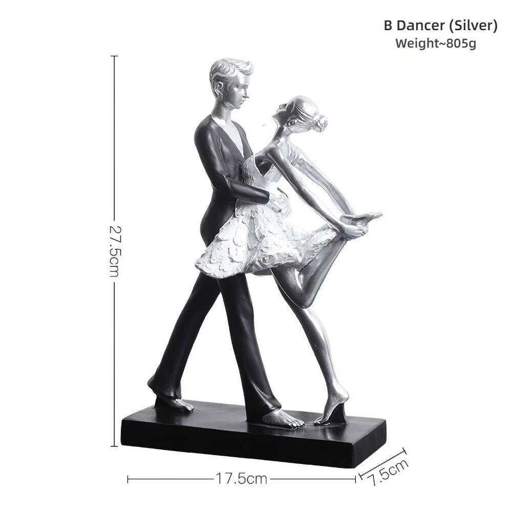 Girl Resin Statue - Cute Dancer Figurine for Children's Room Decor, Birthday Gift, Ballet Lover Collectible Art Y260202