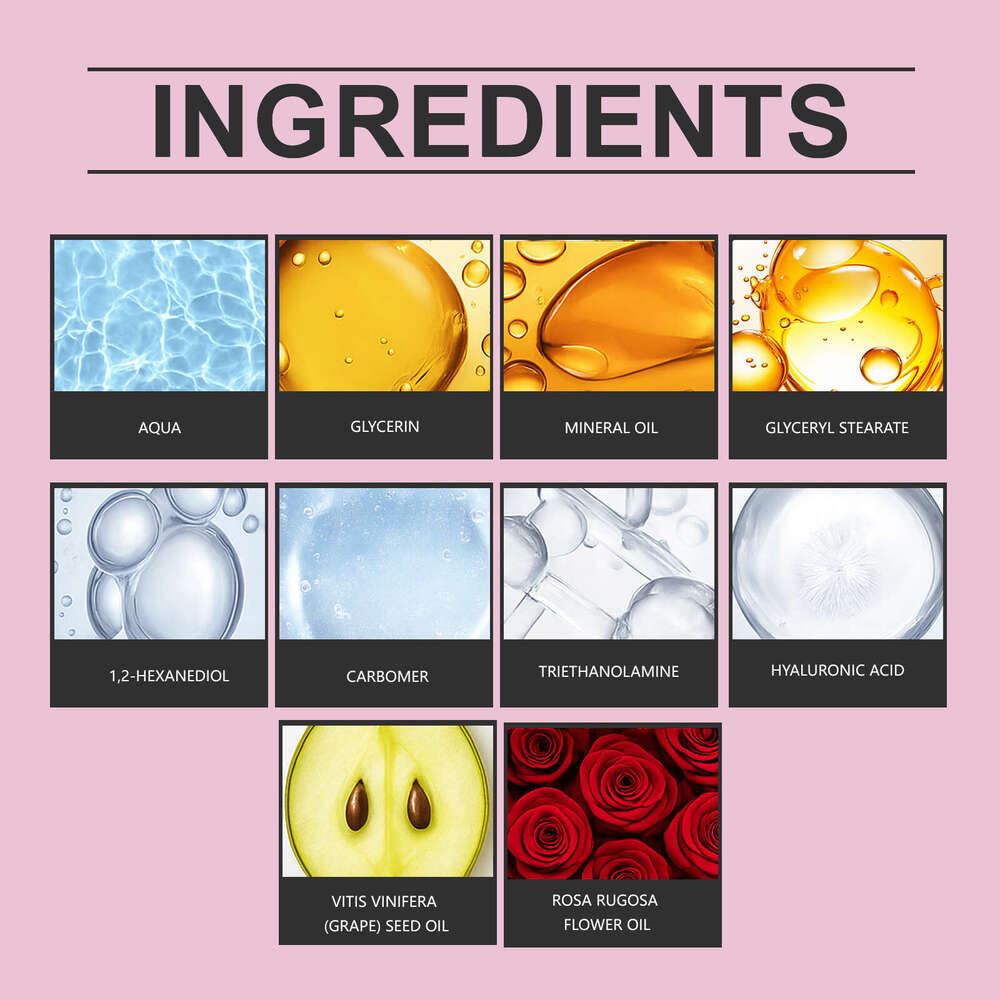 AMZ Rose Scented Moisturizer Hydrating Gentle Lightweight Non-Sticky Floral Body Care Cream S260131