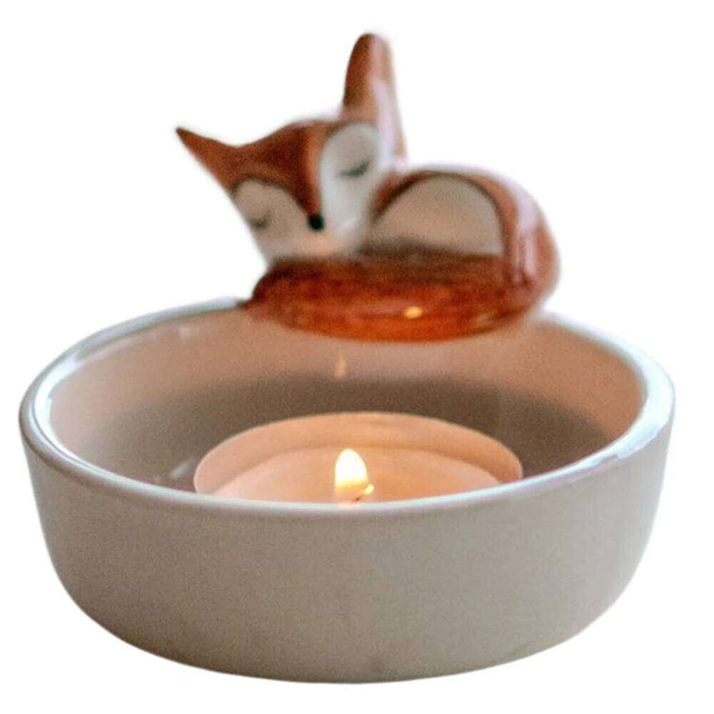 Cat/Dog/Rabbit/Fox Candle Warming Paws Aromatherapy Cute Scented Light Holder Cartoon for Animal Lovers Y260131