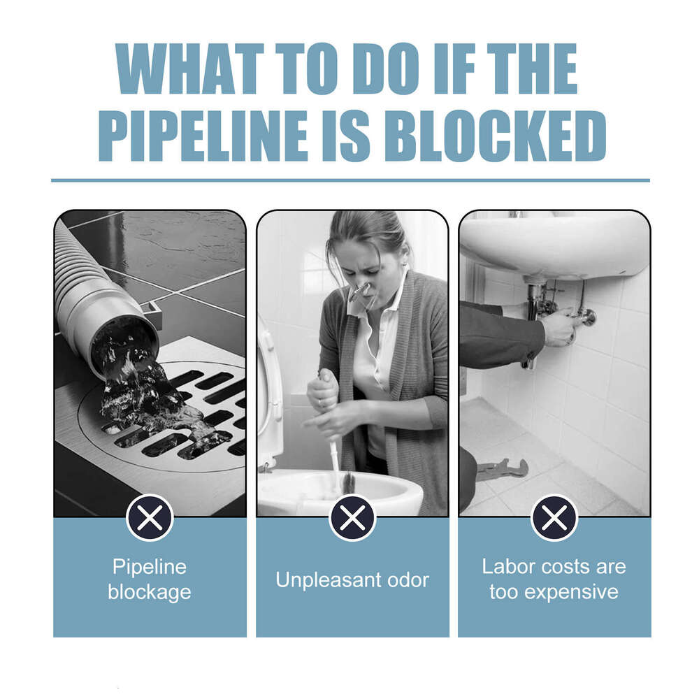 Jue Fish Pipe Kitchen Bathroom Drain Cleaner Oil Stain Blockage Cleaning Deodorizer S260202