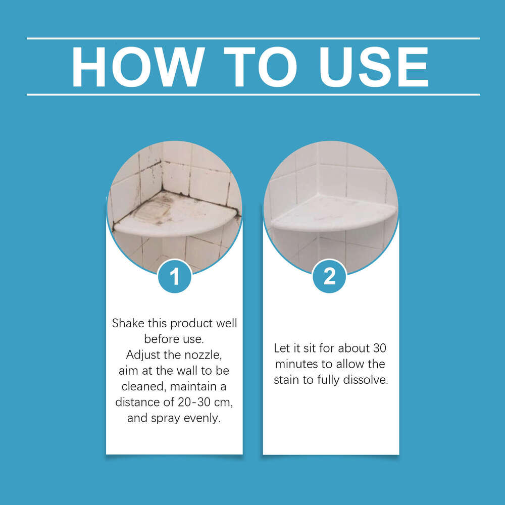 Gentle Descaling Removes Water Cleans Wall Stains Bathroom Stain Remover S260202