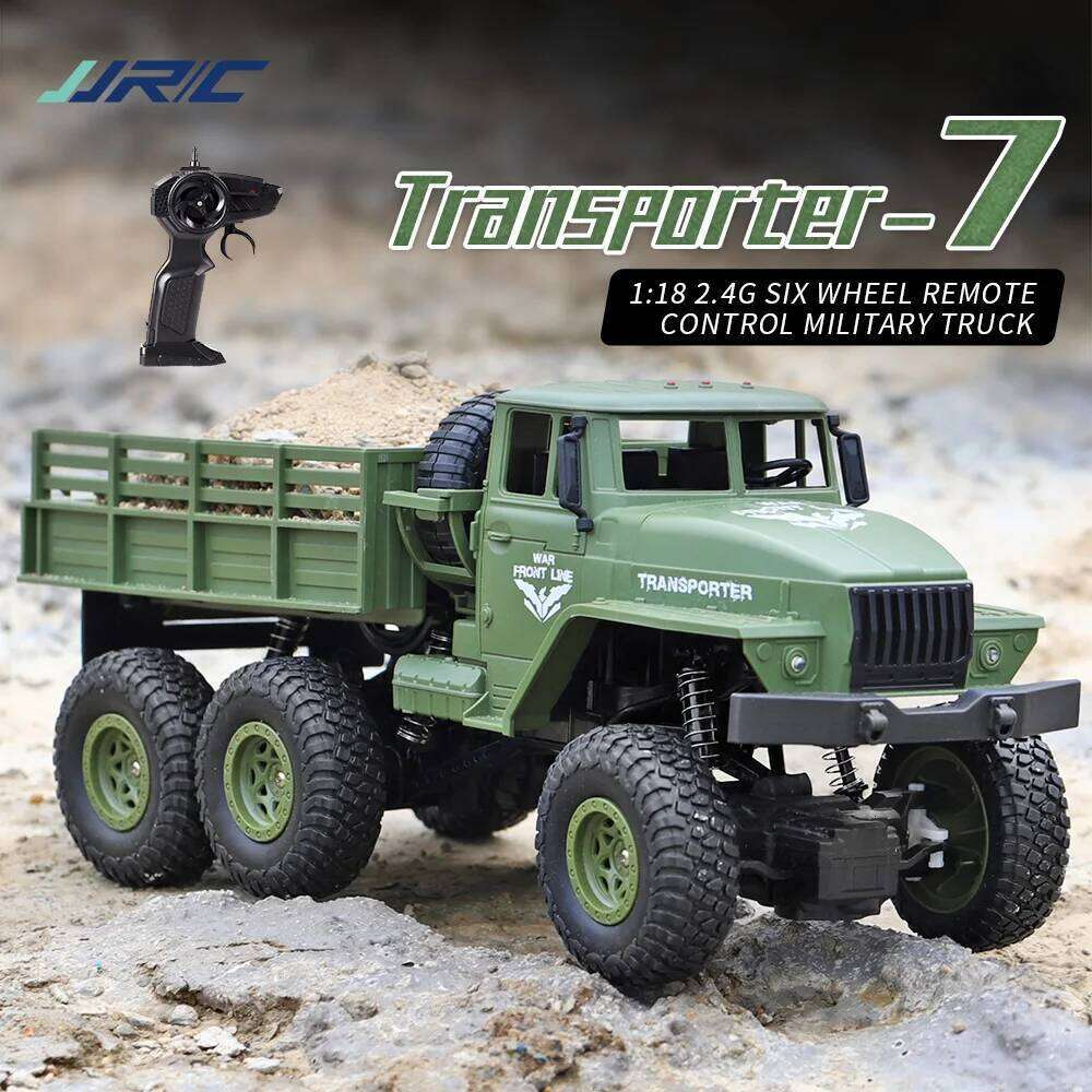JJRC 1/18 Off-Road 2.4G Radio Controlled Car Military Electric Machine 10Km/h Rc Buggy Children's Cars Toys for Boys kid Y260131