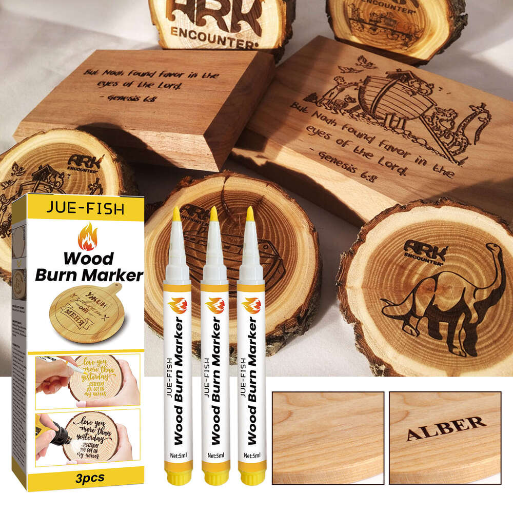 Marker Wooden Coaster Cutting Board Pyrography Wood Burning Marking Pen S260202