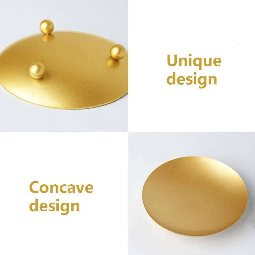 1/2PC Iron Black Golden Holders Metal Plate Wedding Party Christmas Decorative Candlestick Round Candle Holder Tray Base Y260131