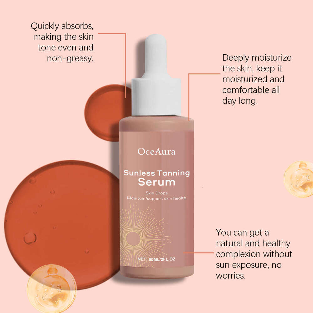 OceAura Herbal Sunless Tanning Summer Beach Self-Tanning Wheat Skin Tone Body Moisturizing Serum S260131