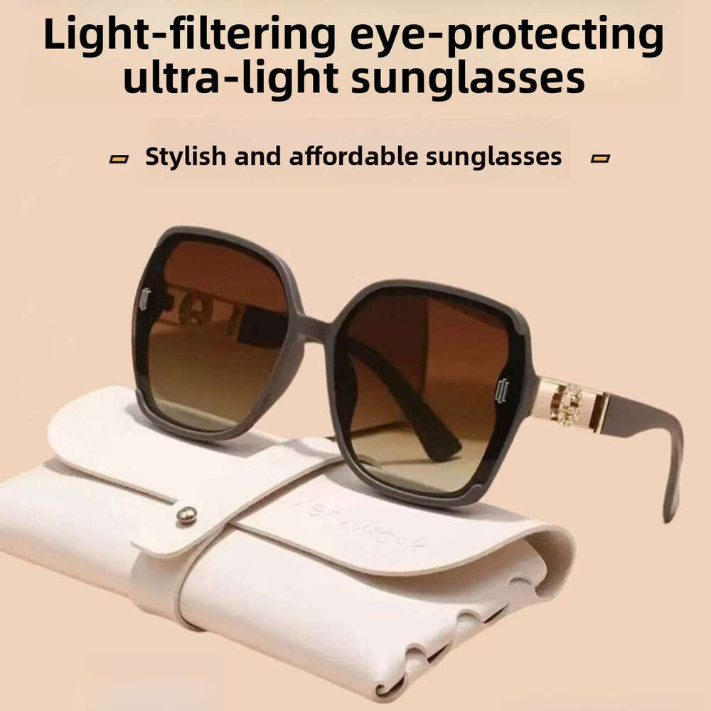 Retro gradient sunglasses Square shape Suitable for beach trips and daily commutes