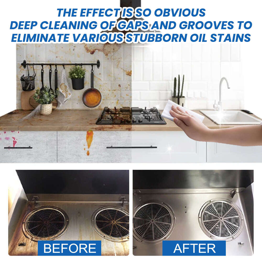 Jue-Fish Kitchen Range Hood Stove Heavy Oil Stains Dirt Cleaning Effervescent Tablets S260202
