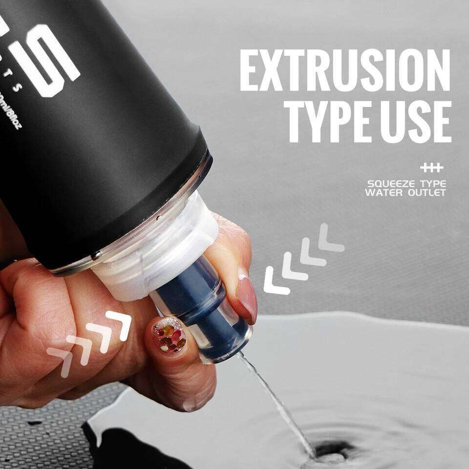 WRELS Portable TPU Water Bottle BPA Free Folding Soft Flasks For Outdoor Sports Marathon Running Hydration Camping Hiking Z260202