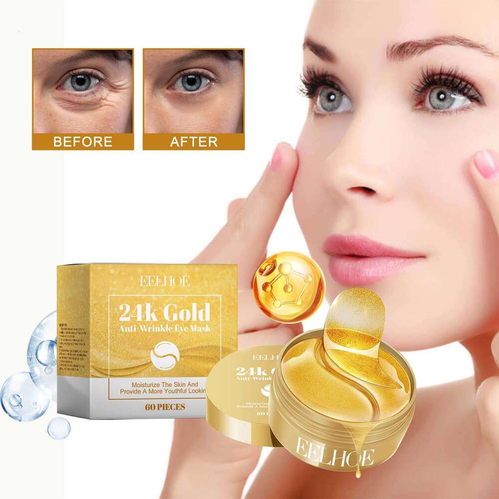 EELHOE 24k Gold Mask Moisturizing Improves Wrinkles Brightening and Hydrating Skin Eye Care S260131