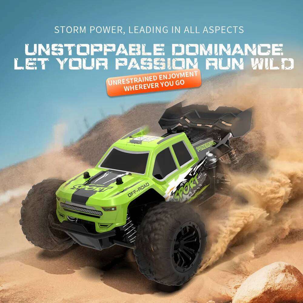 Rc High Speed with Light 2.4G Remote Control Racing Car Vehicle Truck 20KM/H Off-Road Climbing RC Toys for Kids Gift Y260131