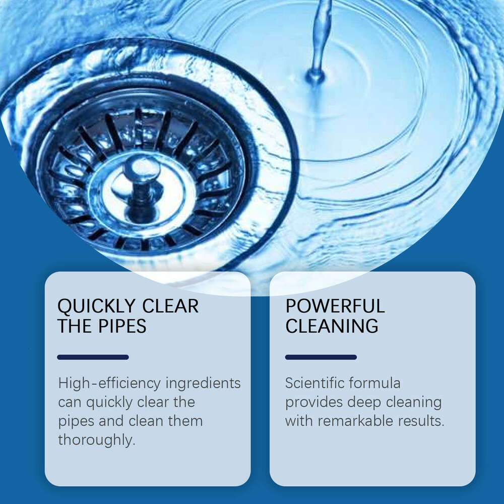 JAKEHOE Pipe Cleaner Detergent for Unclogging Kitchen and Bathroom Drains Freshener S260202