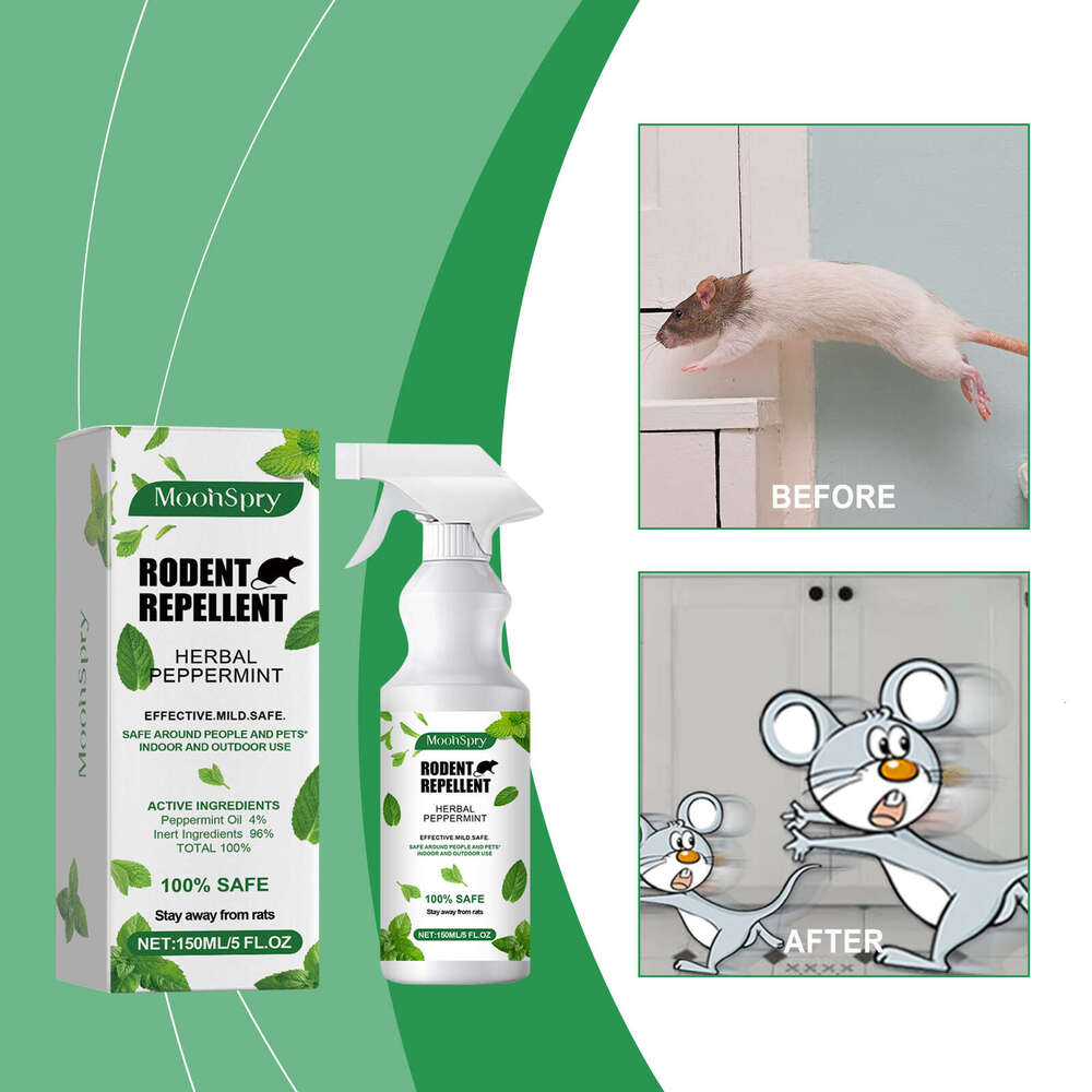 MoonSpry Mint Scented Outdoor Gardening Anti-Mouse Catching Avoiding Mouse Repellent Spray S260202