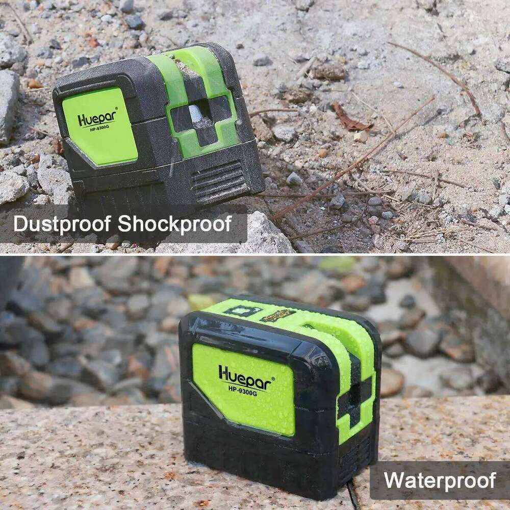 Huepar 9300G 3 Point Self leveling Green Beam Laser Level with Plumb Spots for Soldering and Points Reference Positioning 26H0130