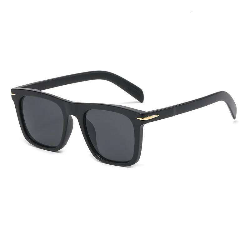 Vintage Square Sunglasses Men Anti-Blue Light Glasses Fashion Gradient Driving Shades Leopard Black Brand Oculos H260202