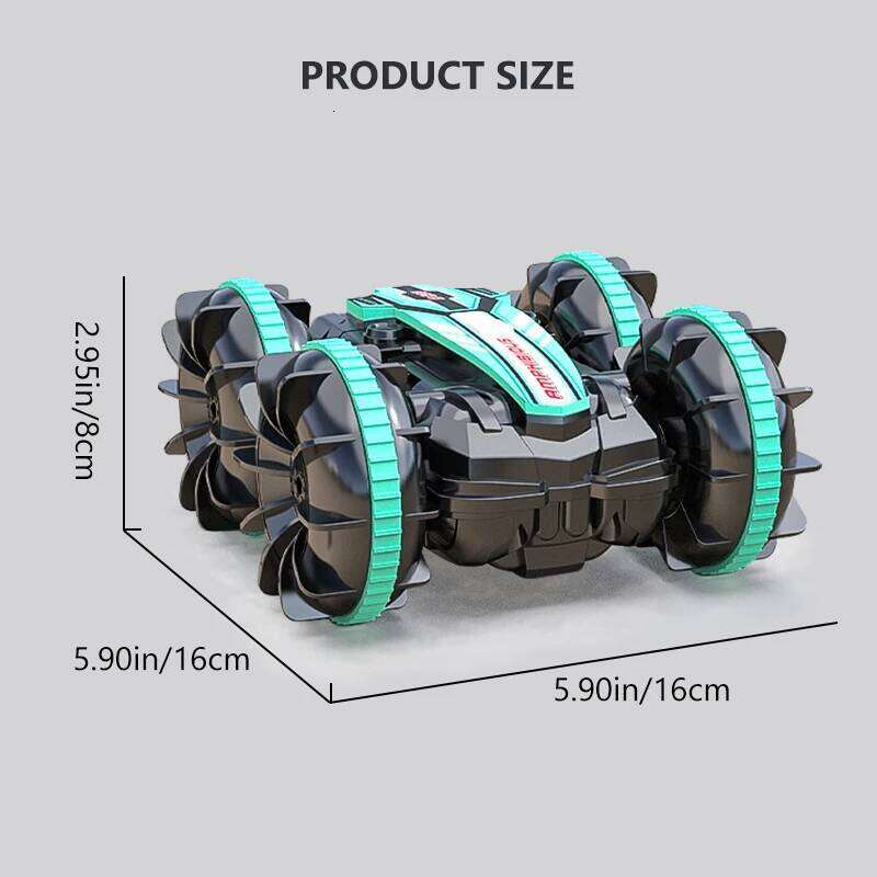 Amphibious Remote Control RC Stunt Car Vehicle Double-sided Flip Driving Drift Rc Cars Outdoor Toys for Boys Children's Gift Y260131