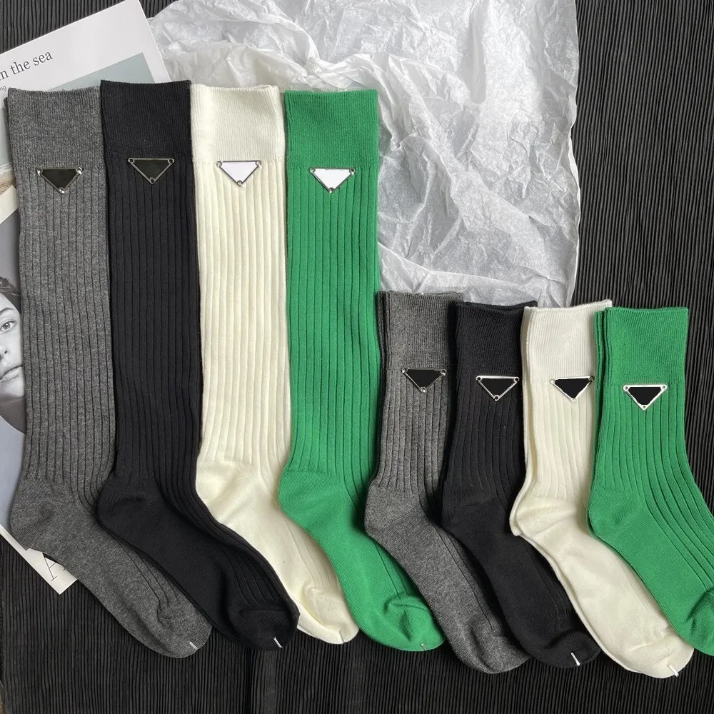Luxury Designer Sock For Men Women 100% Cotton Brand Triangular Letter Logo Mens Socks Fashion Casual Breathable Comfortable Absorb Sweat Woman Stockings Sock