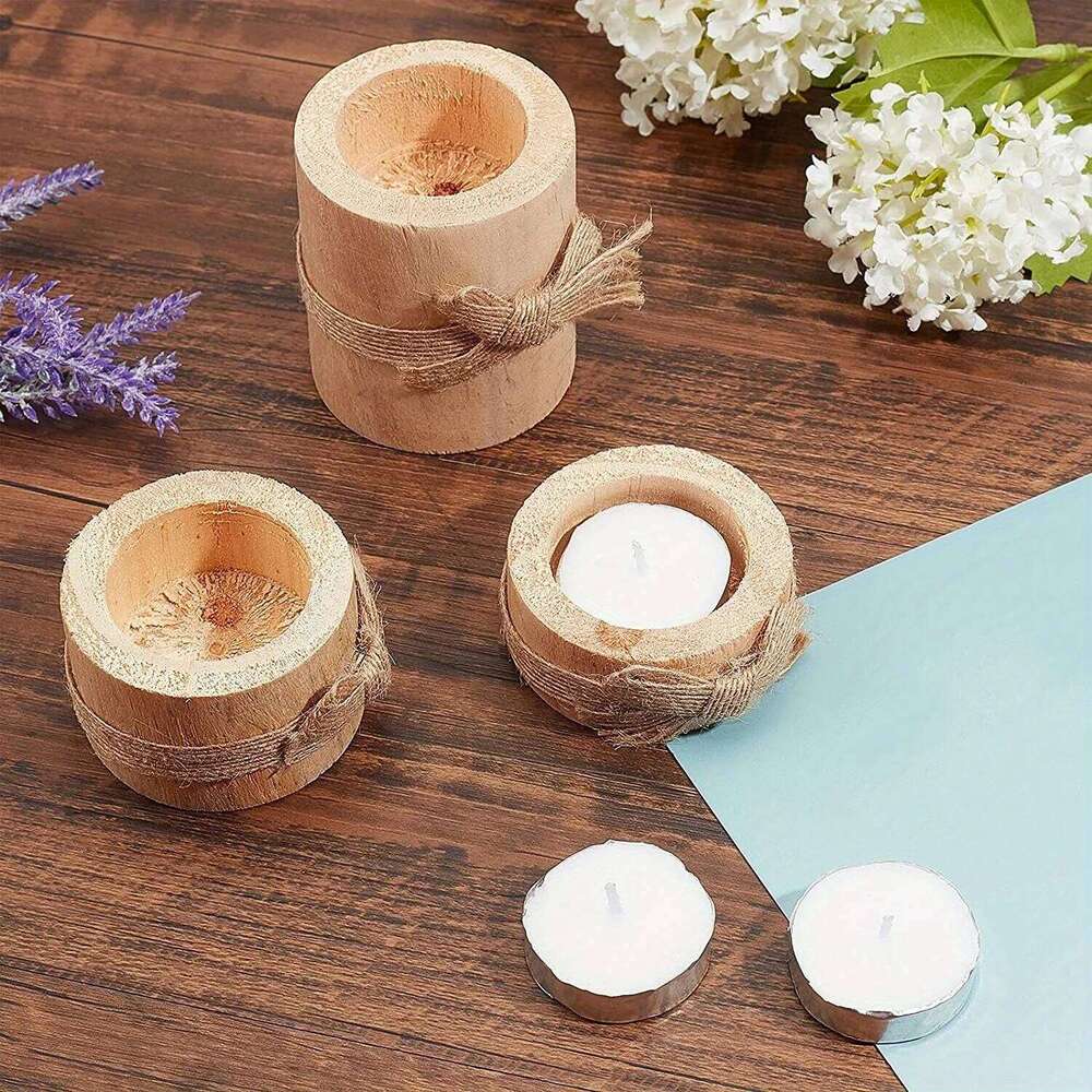 3 small candlesticks, candlestick decoration gifts, Bohemian-style wedding party table center decorations candles not included Y260131
