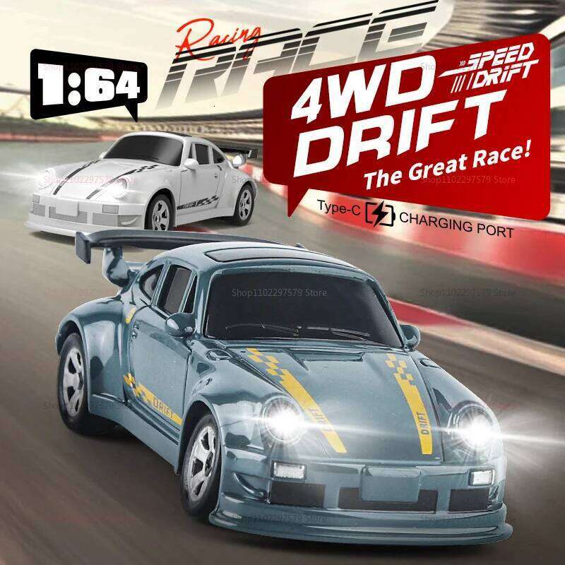 Hot Toy KF20 4WD RC Drift 2.4GHz Mini Remote Control Car 1:64 Scale Desktop Toys Gifts For Kids Children Boys Teens Y260131