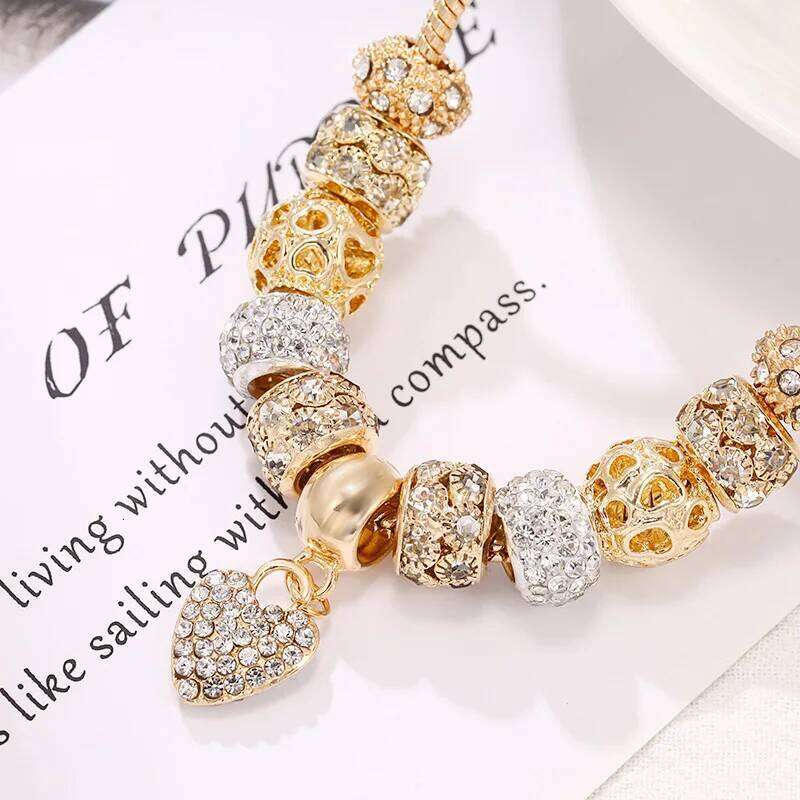 1PC Women's Fashion Family DIY Multi Element Love Beaded Bracelet Date Travel Banquet Party Holiday Dressing Gift H260202
