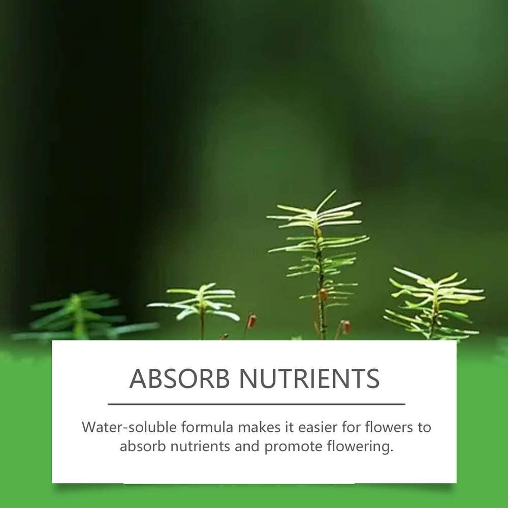 MoonSpry Water-Soluble Flower Fertilizer Plant Succulent Lawn Green Leaf Potted Root Growth Nutrient S260202